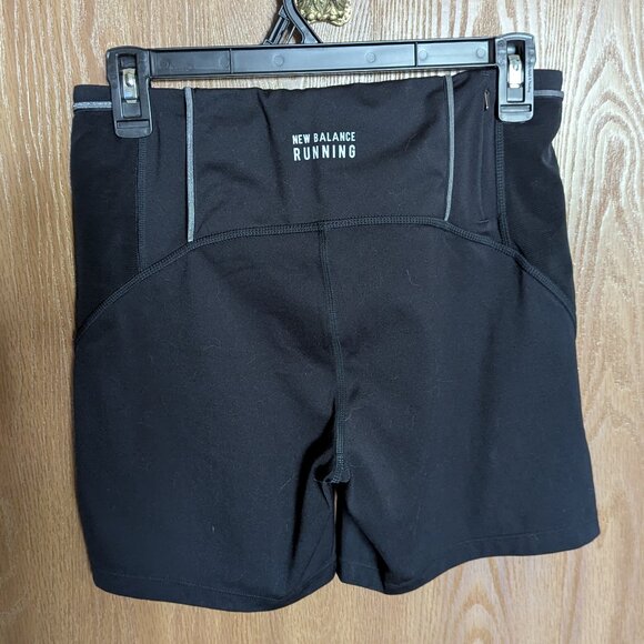New Balance Black Fitted Running Shorts, M - Picture 2 of 3